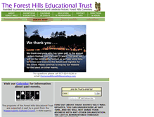 Tablet Screenshot of foresthillstrust.org